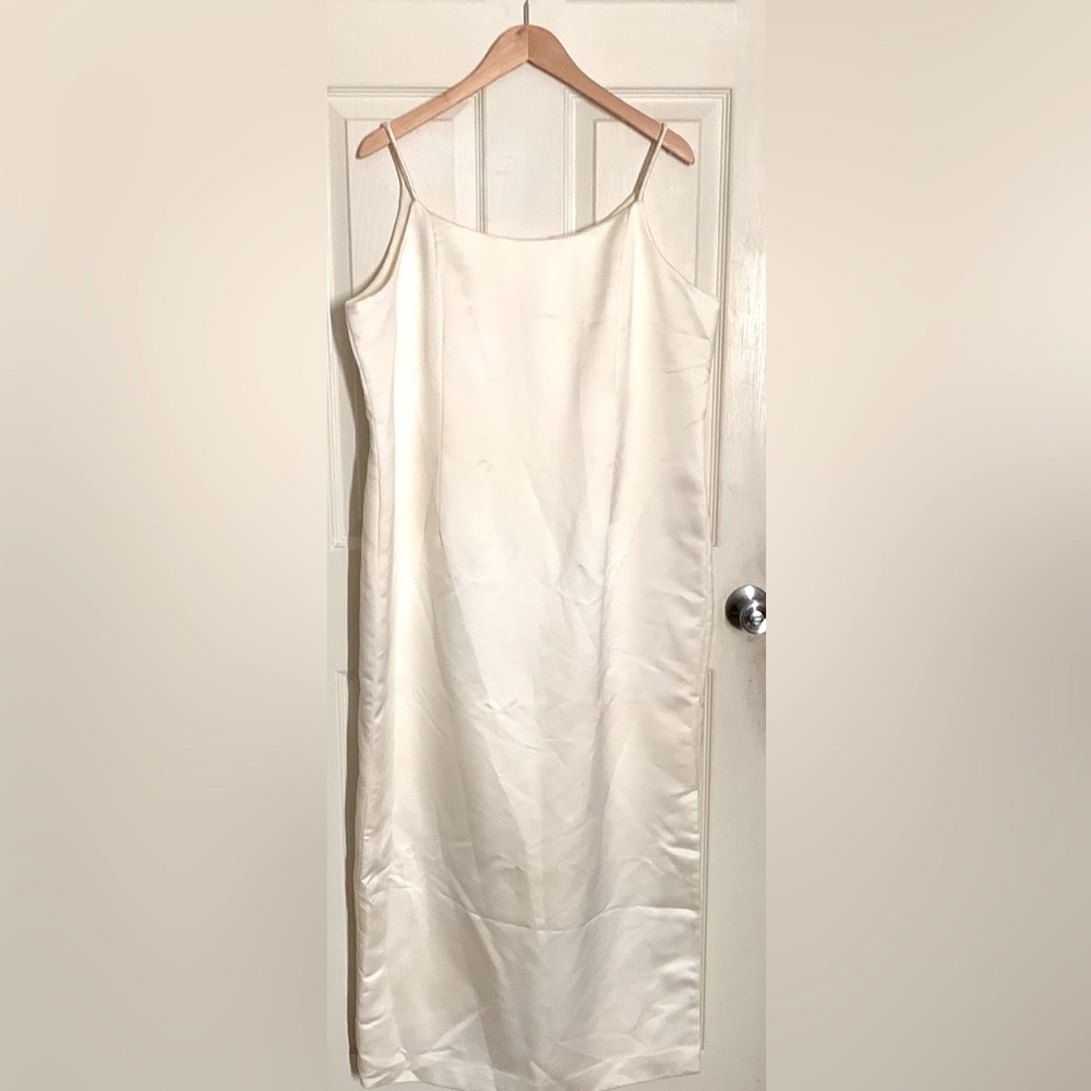 Long Handmade Ivory Gown Dress